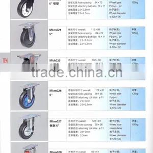 PU Polyurethane Heavy Duty Wheel Caster thumbnail-4