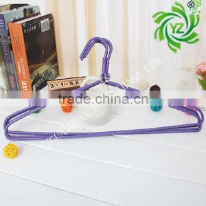A568 2017 High Quality Clothes Hanger/metal Pvc Coated Laundry Hangerr/Metal PVC Hanger With Curved Shape thumbnail-2