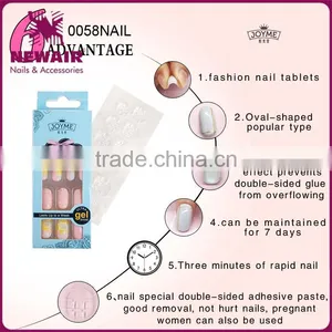 2017 Custom Colorful Elegant Artificial Nail Art Design With Glue thumbnail-4