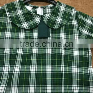 Primary School Uniform Designs Kids Check Fabric School Girls Pinafore thumbnail-4
