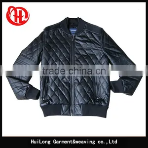 Manufacture Men Baseball Jacket Varsity pu Leather Jacket thumbnail-1