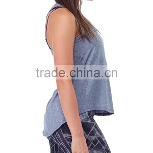 Fashion Sexy Women Wholesale Activewear Gym Stringer Vest thumbnail-4