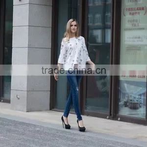 Casual Blouse Summer Blouse Fashion Loose Style Blouse for Young Ladies thumbnail-1