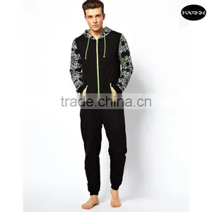 Print Sleeve Adult Onesie Pyjamas thumbnail-1