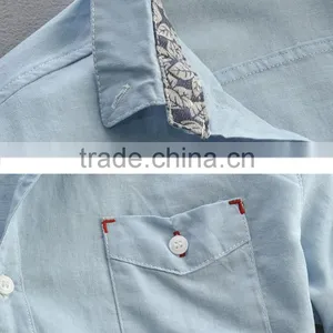 2015 Fashion Design Button Down Long Sleeve Slim Fit Custom Flannel Shirt thumbnail-1
