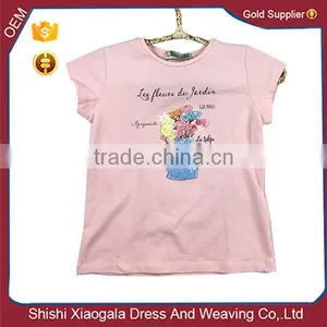 Girl Summer Short Sleeve Pink T-shirt thumbnail-1