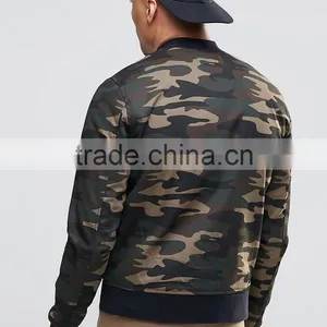 2017 Camo Customized Colors Size Material Figure Flattering Men Military Army Printed Green Plain Baseball Jacket thumbnail-2