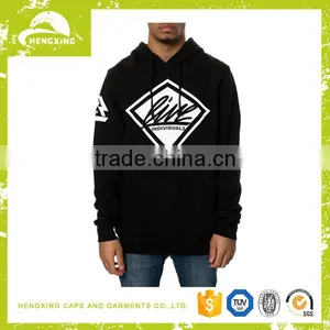 Black 100% Cotton Cheap Plain Hoodies Hoodies thumbnail-1