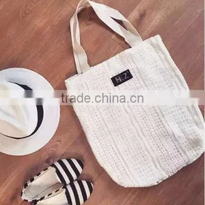 DY0105Z Europe Fashion Ladies Handmade Crochet Lace Shopping Bag thumbnail-1