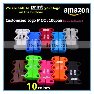Novelty Sneaker Shoe Buckles No-Tie Magnetic Closure Casual Shoelace Amazon Supplier Provide UPC Barcode Label Service thumbnail-5