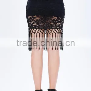 Hottest Crochet Party Skirts Women Skirt Design With Falling Fringe thumbnail-6