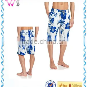 Men's Woven Metallic Flower Swimming Short Pants thumbnail-1