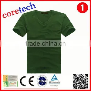 High Quality Cotton Bulk V-neck t Shirt Factory thumbnail-3