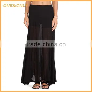 Flared Models Long Asian Skirt thumbnail-1