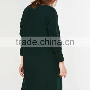 High Quality Popular Sweater Women Knit Ladies Long Coat Design With Pocket thumbnail-4