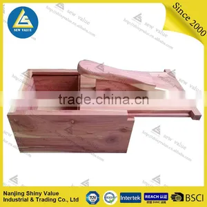 Superior Quality Solid Cedar Valet Foldable Wood Shoe Polish Storage Box thumbnail-6
