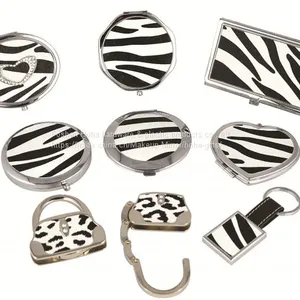 Набор подарков Zebra из ПУ с косметическим зеркалом thumbnail-1