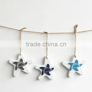 DIY Wood Starfish Shape Wall Hangings Decoration Craft thumbnail-1