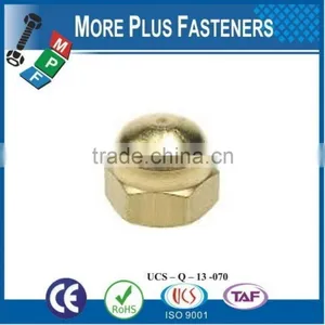 Made in Taiwan Aluminum Colored Stainless Steel Colored Dome Nut thumbnail-4