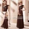 Sell Coniefox 2012 Elegant Brown Bridesmaid Dress With Butterfly Knot 81263 thumbnail-1