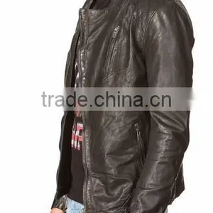 Bike Leather Jacket Hight Quality Sheep Skin Slim Fit thumbnail-2