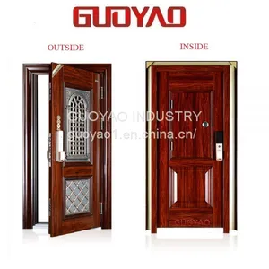 China Top Cheap Price Steel Security Door Main Entrance Door New Design/Best Selling Steel Security Door thumbnail-4