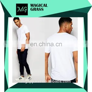 High Quality Blank T-shirt Round Neck Plain White T Shirt for Men thumbnail-1