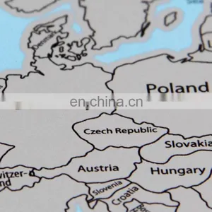 SCRATCH OFF ATLAS World Map Globe Countries Travel Log Poster Journal Accessory SG004 thumbnail-1