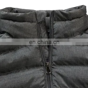 Men's OEM High Quality Soft Shell Padded Jacket , Grey Color Winter Jacket With Padding . thumbnail-4