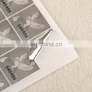 Manufature Custom Waterproof Laser Anti-fake Self Adhesive Sticker for Convenient Number Paper Label thumbnail-4