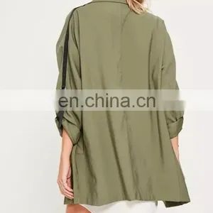 Latest Fashion Army Green Parka Overcoats Woman Parka thumbnail-6