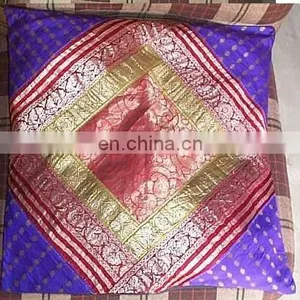 Sequins Patches Cushion Cover thumbnail-3