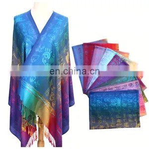 Many In Stock/Custom-make Your Own Design Jacquard Knitted Wool Scarf Pashmina Shawl thumbnail-1