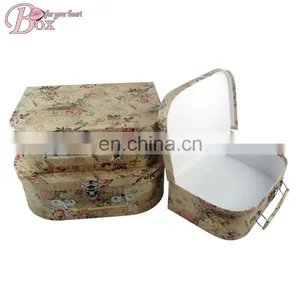 Medium-sized Personality Paperboard Customize Design Cute Suitcase Whole Printing Gift Boxes With Handle thumbnail-3