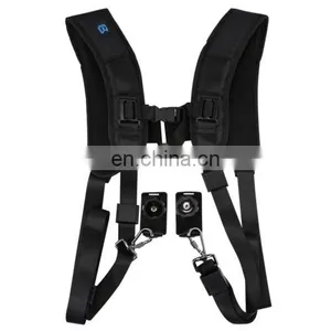 Best Price PULUZ Quick Release Double Shoulder Harness Soft Pad Decompression Foam Shoulder Strap Belt for DSLR Digital Cameras thumbnail-1