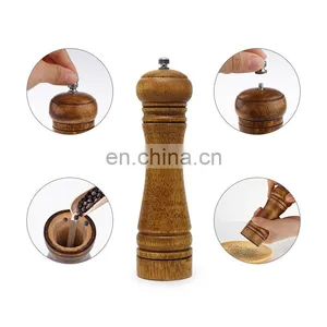 Hot Sale Spice Grinding Machine Wooden Pepper Mill Grinder thumbnail-1