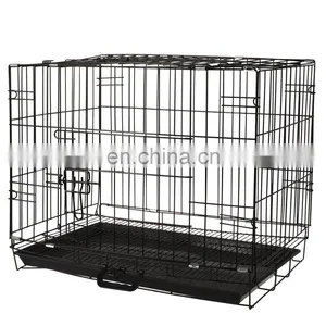 Wholesale Designs Stainless Steel Iron Commercial Wire Cheap Large Metal Pet Dog Kennel Cage For Sale Cheap thumbnail-3
