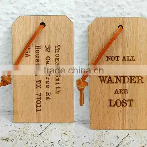 Custom Made Logo and Painted Color Wooden Scutcheon Tags thumbnail-3