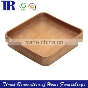 OAK Square Tray,Food Tray Plate,Natural Fruit Tray Plate thumbnail-1