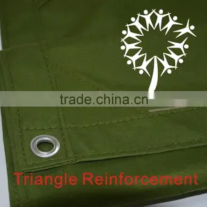 Olive Green Polyester Cotton Heavy Duty Waterproof Canvas Tarps thumbnail-4