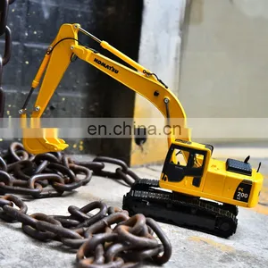 Metal Car Toy for Kid 1/43 Decoration Original Engineering Vehicle Navvy Pc200 Model Excavator thumbnail-4