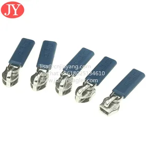 Zine Alloy Zipper Puller Inject PVC Rubber Zipper Slider Cord Zip Cord Puller Slider thumbnail-2