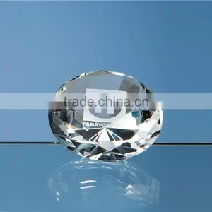 Large Diamond K9 Optical Crystal Diamond Showpiece Crystal Diamond Paperweight thumbnail-1