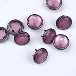 HLD Factory Custom Color BRASS&SS 16L 18L Pearl Prong Snap Button for Garment thumbnail-4