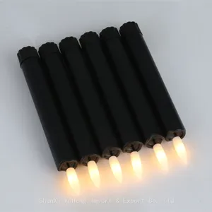 Factory Wholesale 6.5 Inches Black Led Candle Set of 6 Pieces With Remote Control thumbnail-3