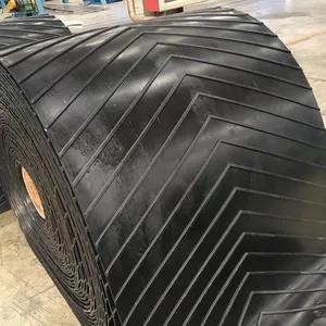 Polyester Abrasion Resistant V Pattern Conveyor Belt Ep Belt thumbnail-1