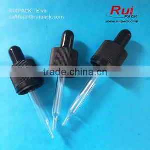 18/410 Child Proof and Temper Ring Glass Dropper With Pipette, Glass Dropper Cap thumbnail-1