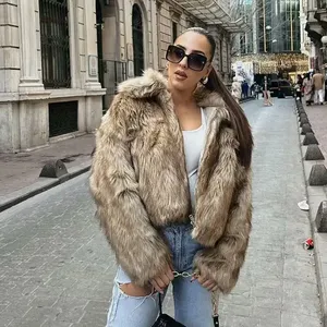 A Versatile, Retro and Fashionable Old-fashioned Style Long-sleeved Warm Sweater-style Short Coat With a Cozy Fleece Lining. thumbnail-4