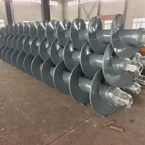 Drilling Tool Dark Blue Continuous Flight Auger for Cast-in-Place Piles thumbnail-4