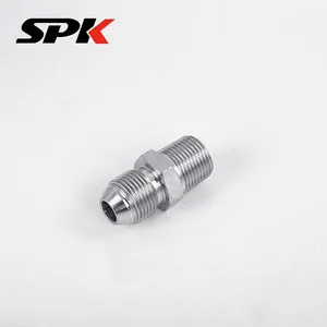 Hydraulic Oil Tube Male Thread Straight Flared Fitting, British Thread High-Pressure Oil Tube Hydraulic Accessory, D-Type Thread Transition Fitting thumbnail-4